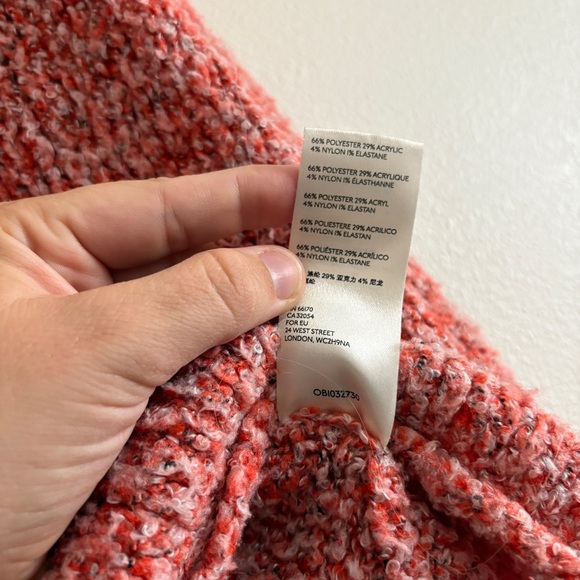 Free People Turtleneck Sweater Women’s Oversized BFF Pullover, Orange, X-Small - Picture 9 of 13